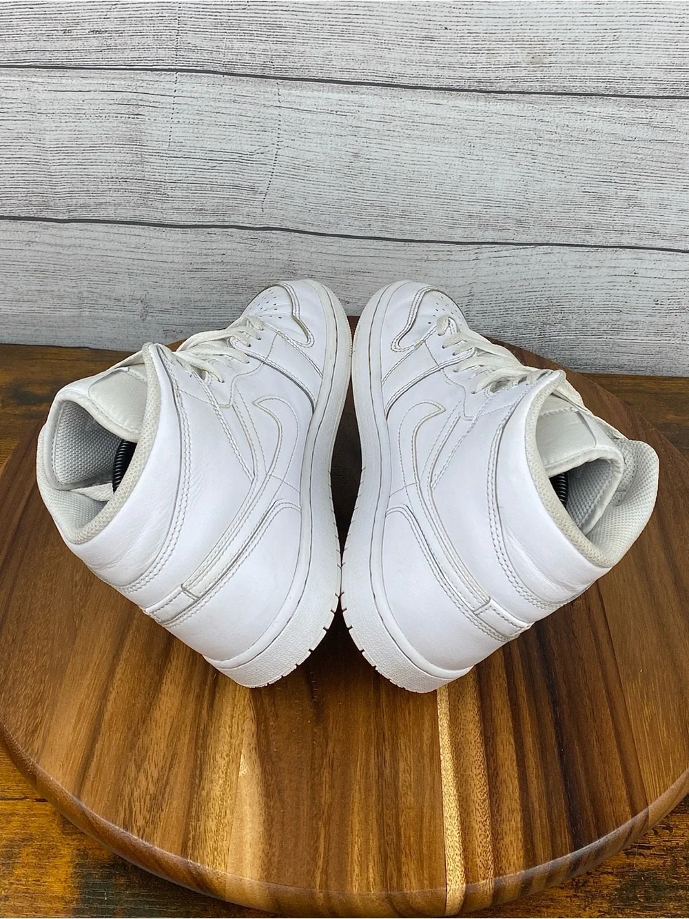 Nike Air Jordan 1 Mid Triple White Men’s Shoes 554724-136 Sneaker Size 8